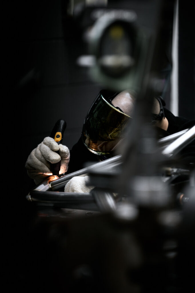 Welding in the workshop